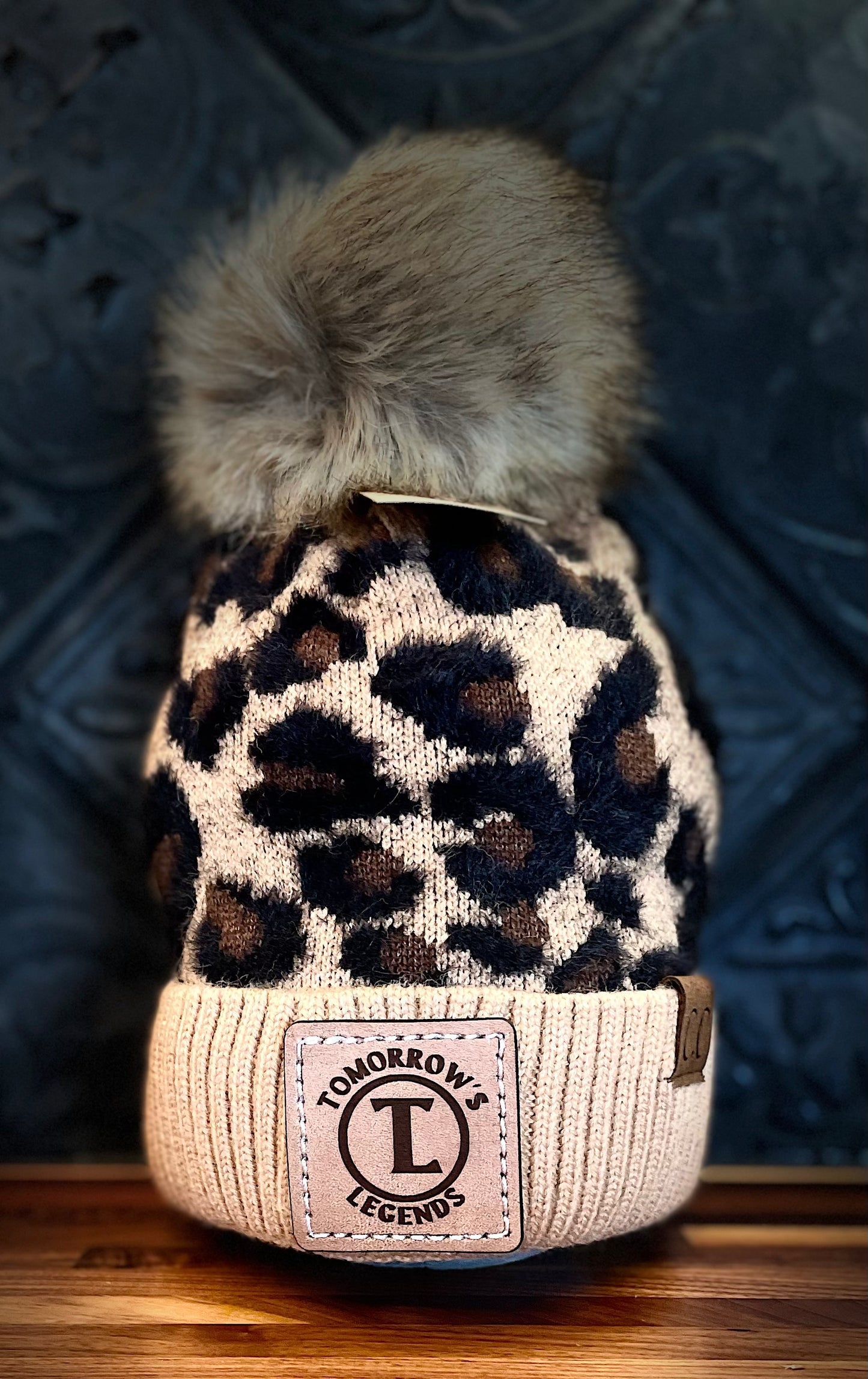 TL Leopard Beanies